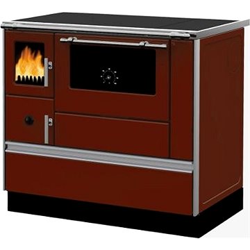 Alfa Plam sporák Alfa 90H Dominant*ECO*CV-D, 6,7 kW, červený, pravý, o 120 mm