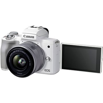 Canon EOS M50 Mark II bílý+ EF-M 15-45 mm f/3.5-6.3 IS STM