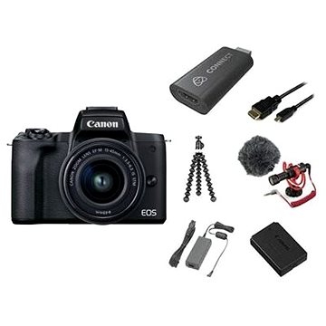 Canon EOS M50 Mark II černý - Premium Live Stream Kit