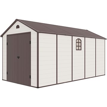 G21 Domek zahradní BOSTON 1104 - 241 x 456 cm, béžový