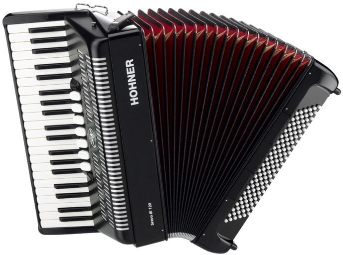 Hohner Bravo III 120 Černá Klávesový akordeon
