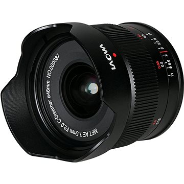 Laowa objektiv 7,5 mm f/2 AE MFT