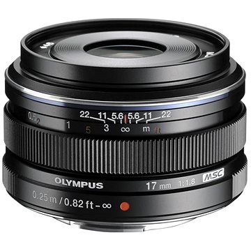 M.ZUIKO DIGITAL 17mm black f/1.8