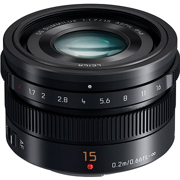 Panasonic Leica DG Summilux 15mm f/1.7 ASPH černý