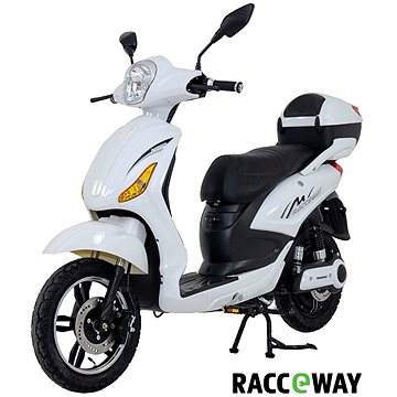 Racceway E-Moped, 20Ah, bílý-lesklý