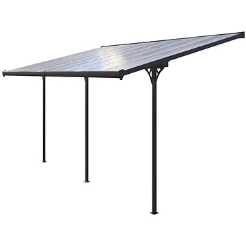ROJAPLAST Pergola zahradní BRUCE H - šedý polykarbonát
