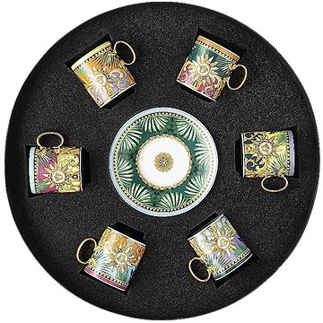 ROSENTHAL Versace Jungle Animalier Sada šálků na espresso s podšálkem, 6 ks