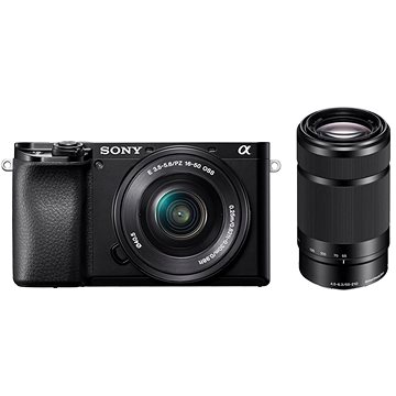 Sony Alpha A6100 černý + E PZ 16–50 mm f/3,5–5,6 OSS + E 55–210 mm f/4,5–6,3 OSS