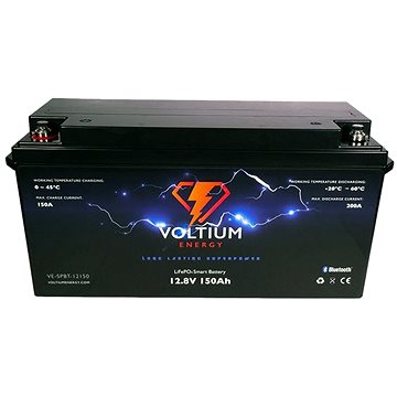 Voltium Energy LiFePO4 smart baterie VE-SPBT-12150, 12V, 150Ah 