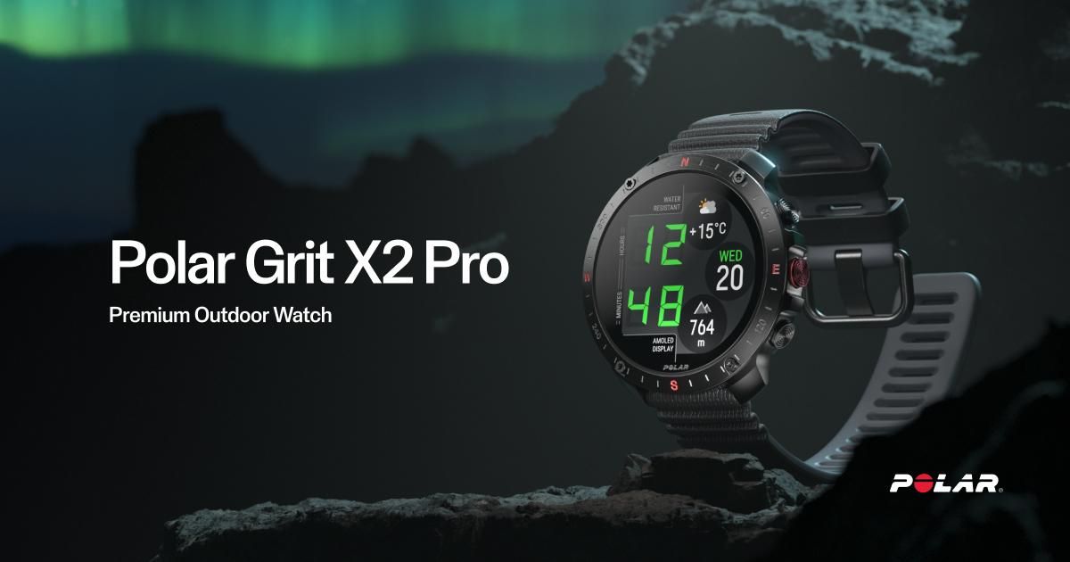 Polar Grit X2 Pro S–L Night Black