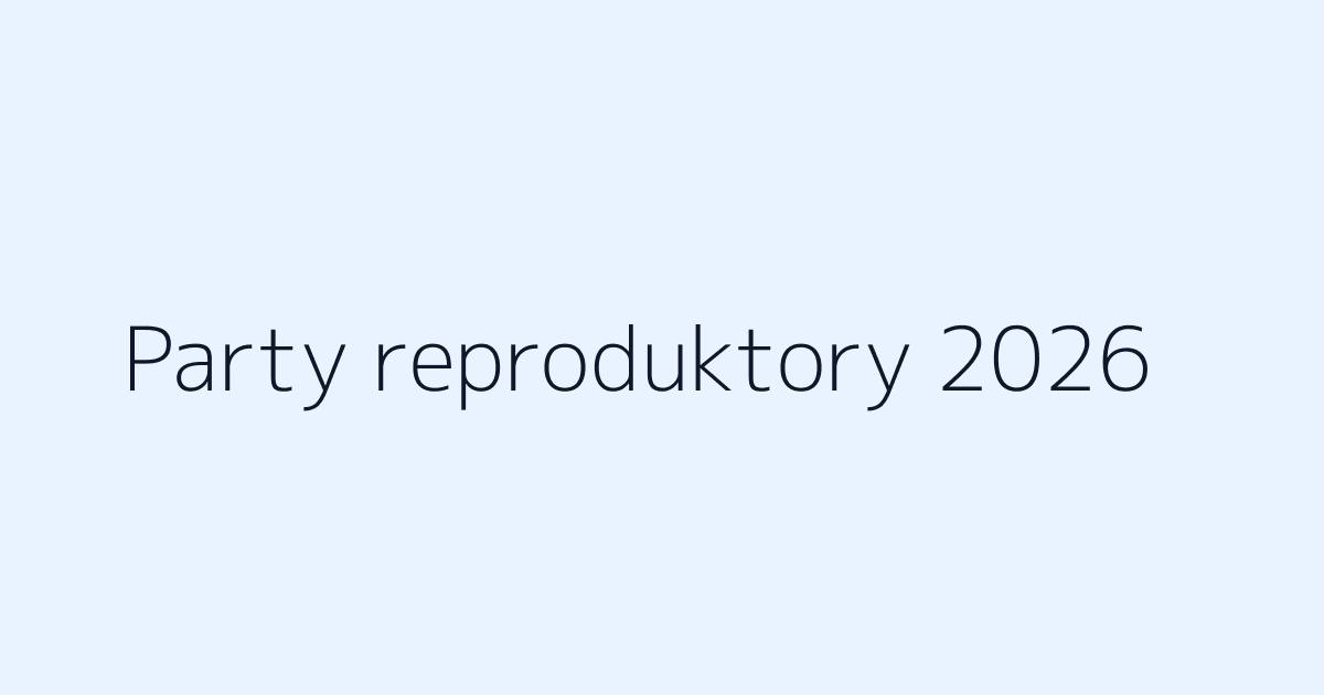 Nejlepší party reproduktory 2026