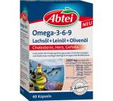 Abtei Omega-3-6-9 Lachsöl + Leinöl + Olivenöl, Kapseln