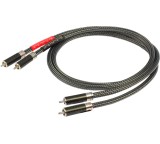 Goldkabel executive Cinch Stereo Rhodium