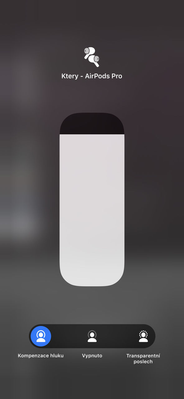 AirPods kompenzace hluku